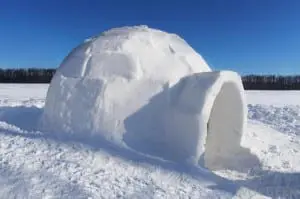 igloo-against-blue-sky