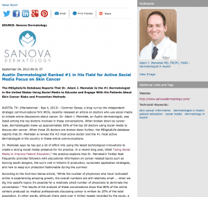 Austin dermatologist, Dr. Mamelak Twitter, Austin dermatology, Dr. Adam Mamelak