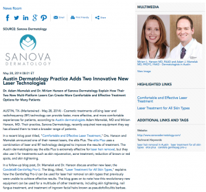 Austin dermatologists, elos plus, laser hair removal, candela gentleyag pro-u, Dr. Mamelak, Dr. Hanson